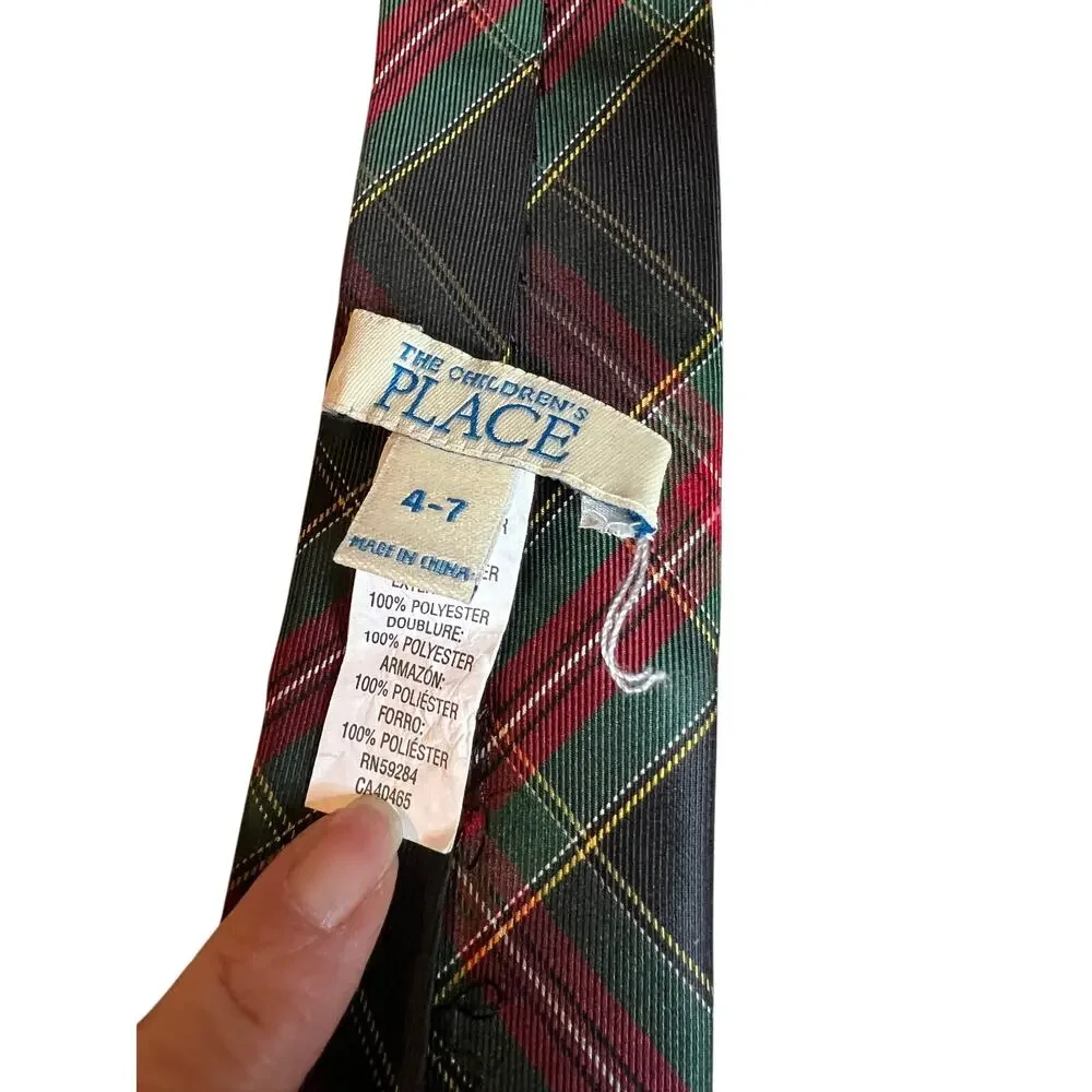 Boys Tartan Plaid Holiday Tie
